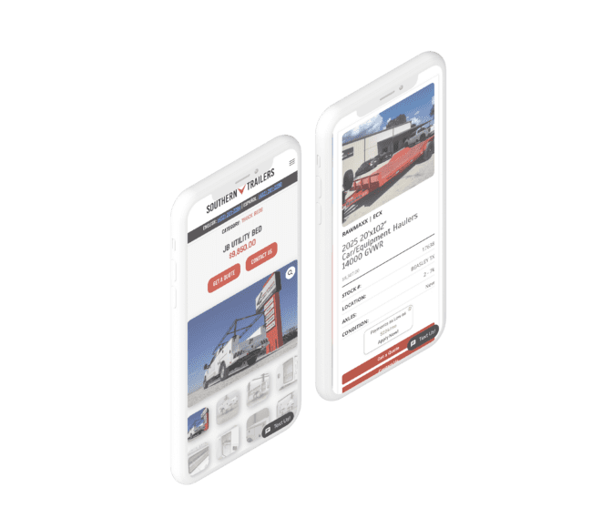 southern trailers Double Phone Mockup